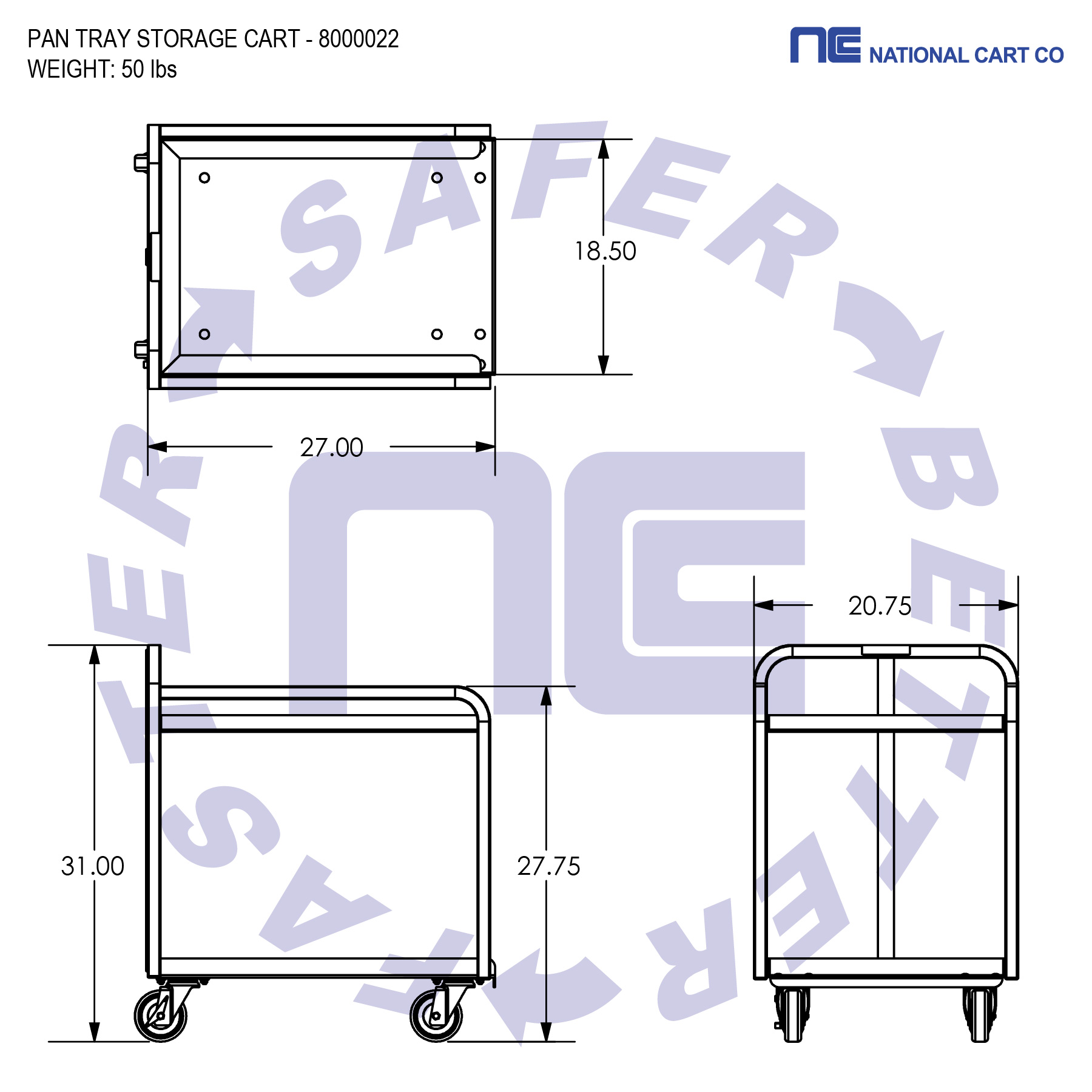 NSF certified Pan Tray Storage Carts kitchen cart bakery cart restaurant cart