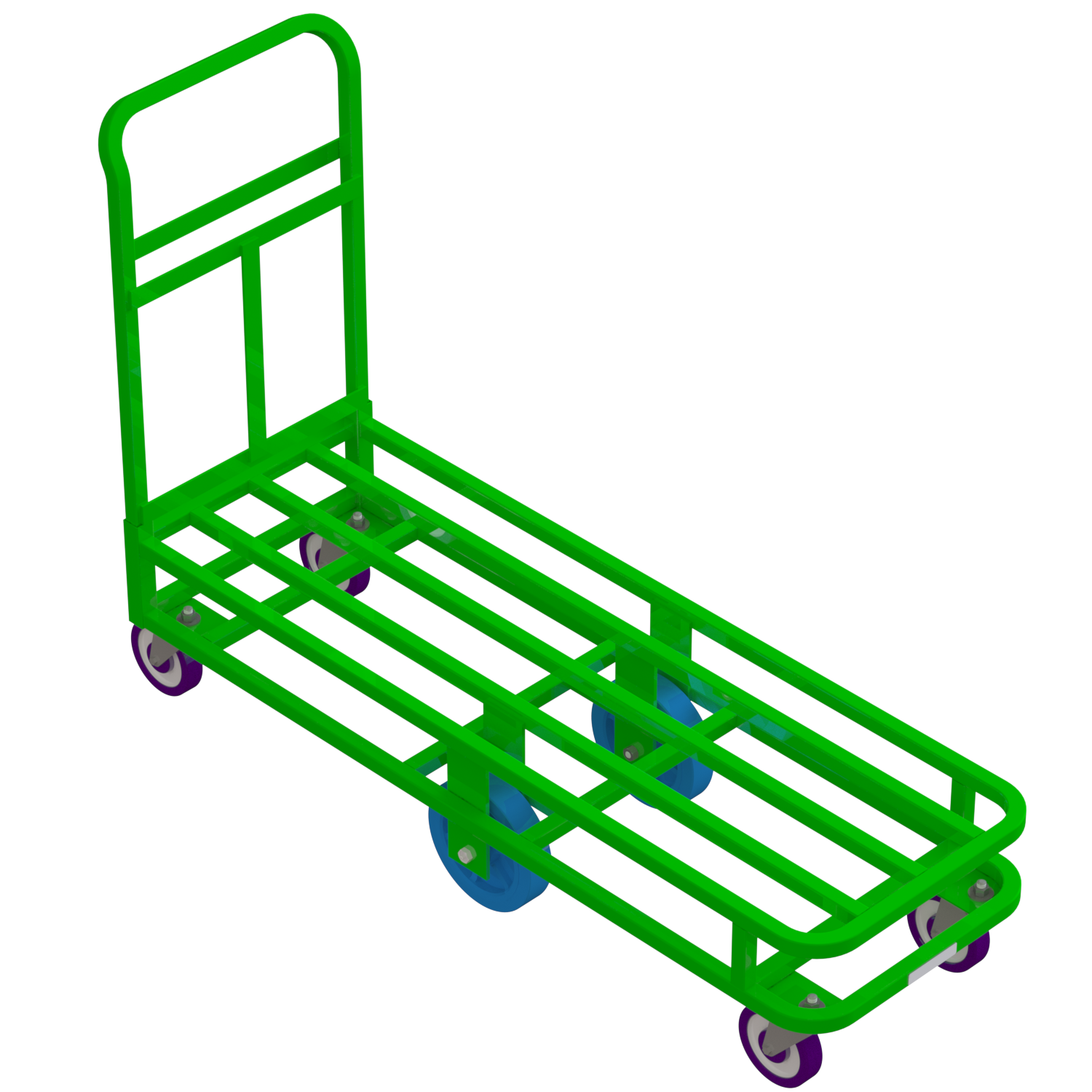 Green Utility Cart industrial cart picking cart material handling