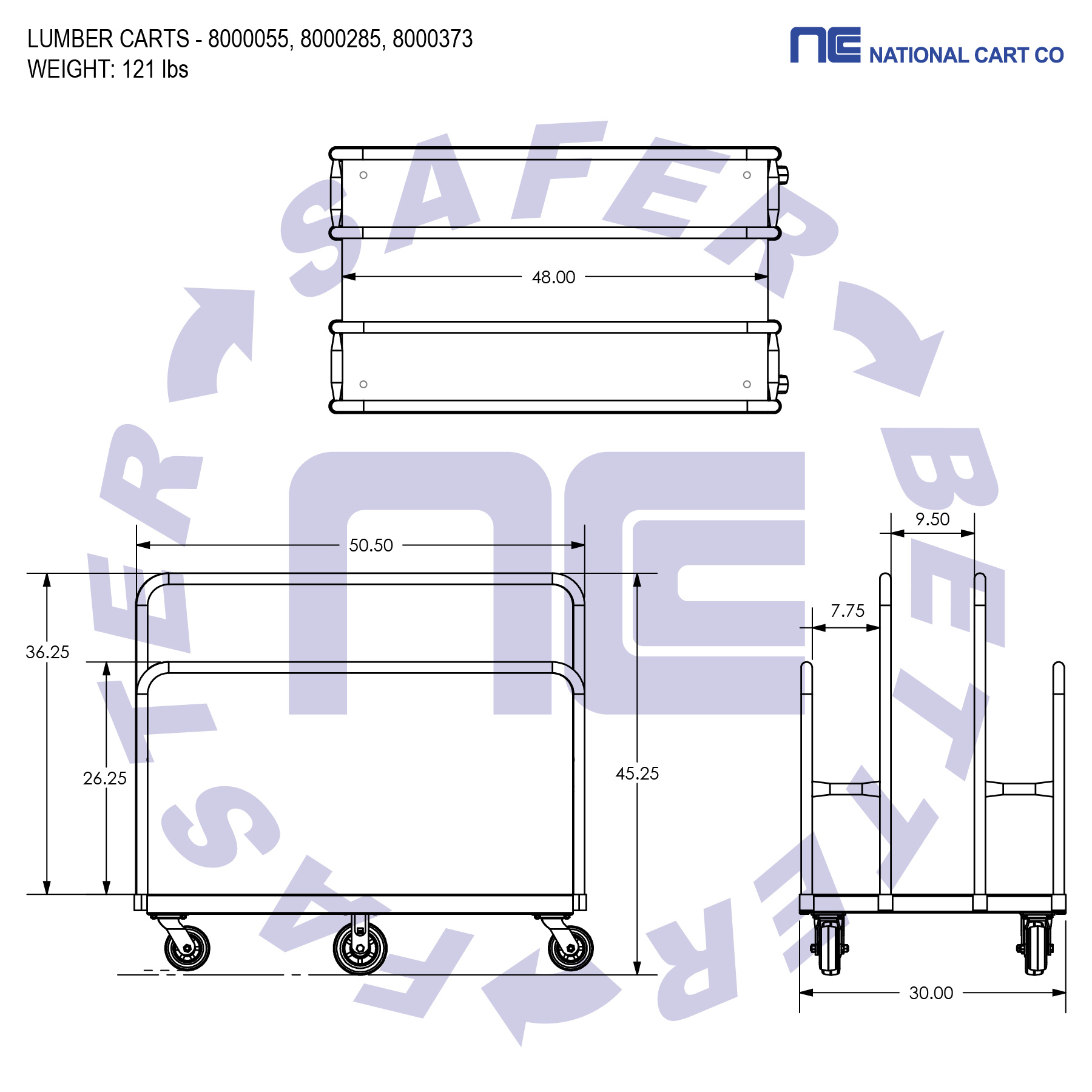 Lumber Cart | National Cart material handling cart