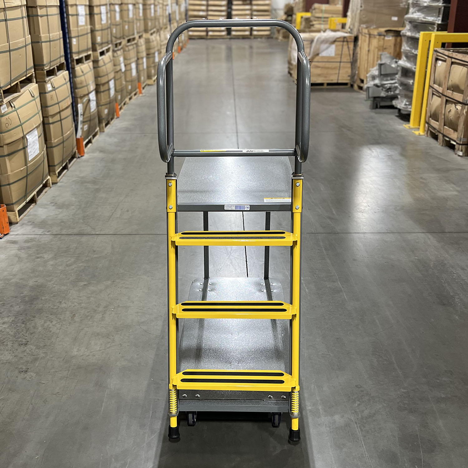 2 Shelf ladder cart, ladder picking cart industrial cart picking cart material handling distribution cart fulfillment cart