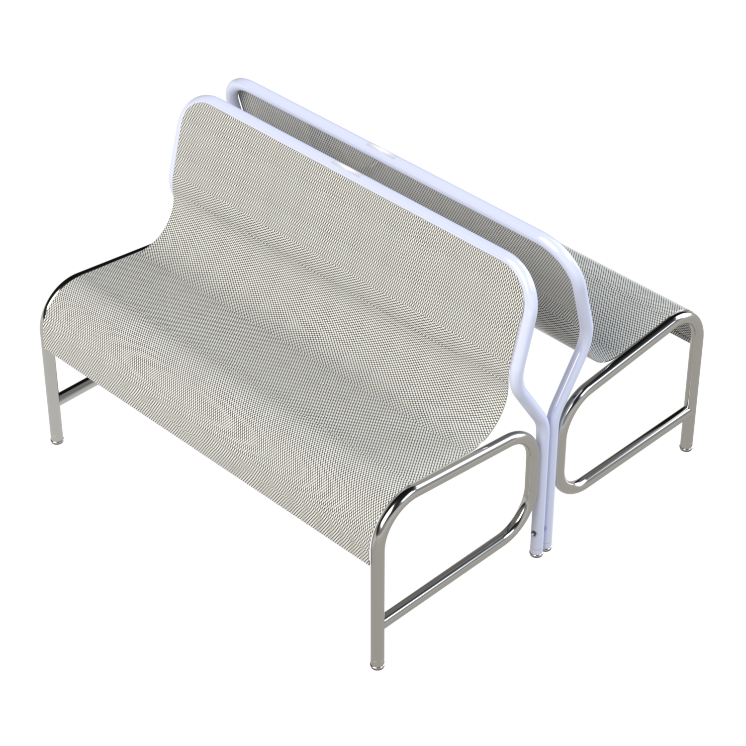 Durable Construction. Made from high-quality perforated metal for strength and breathability. Sleek Silver Finish. Corrosion-resistant coating ensures long-lasting performance. Sturdy Tubular Frame. Provides reliable support for commercial and industrial use.