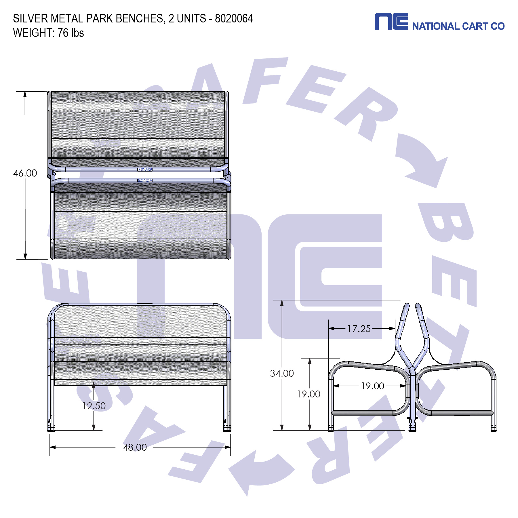 Durable Construction. Made from high-quality perforated metal for strength and breathability. Sleek Silver Finish. Corrosion-resistant coating ensures long-lasting performance. Sturdy Tubular Frame. Provides reliable support for commercial and industrial use.