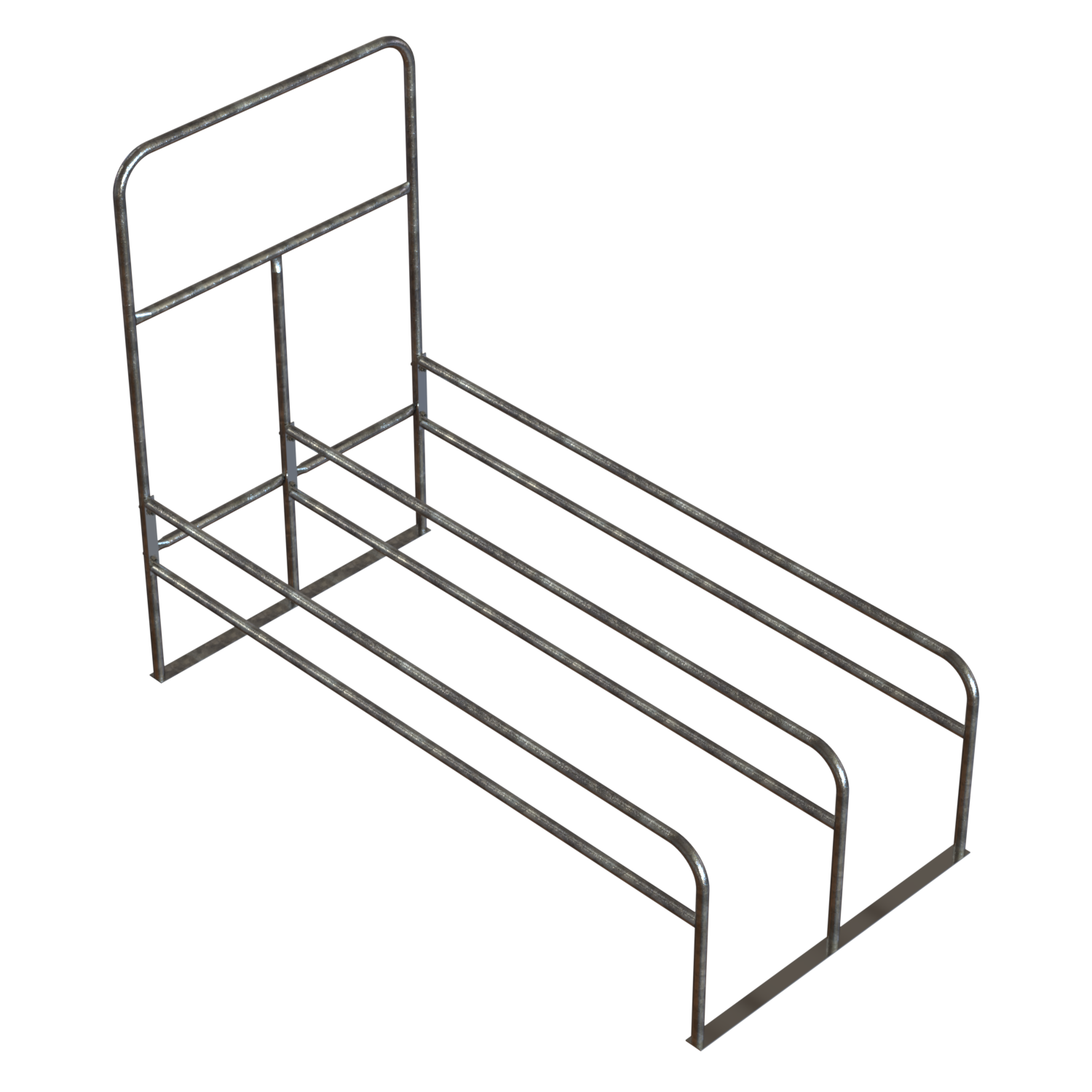 Cart Corral cart rack parking lot corral customer cart collection galvanized mechanical steel tubing and hot-dipped galvanized base plates shopping carts cart return Single cart corral double cart corral single corral double corral carriage storage single entry double entry through corral cart corral signage