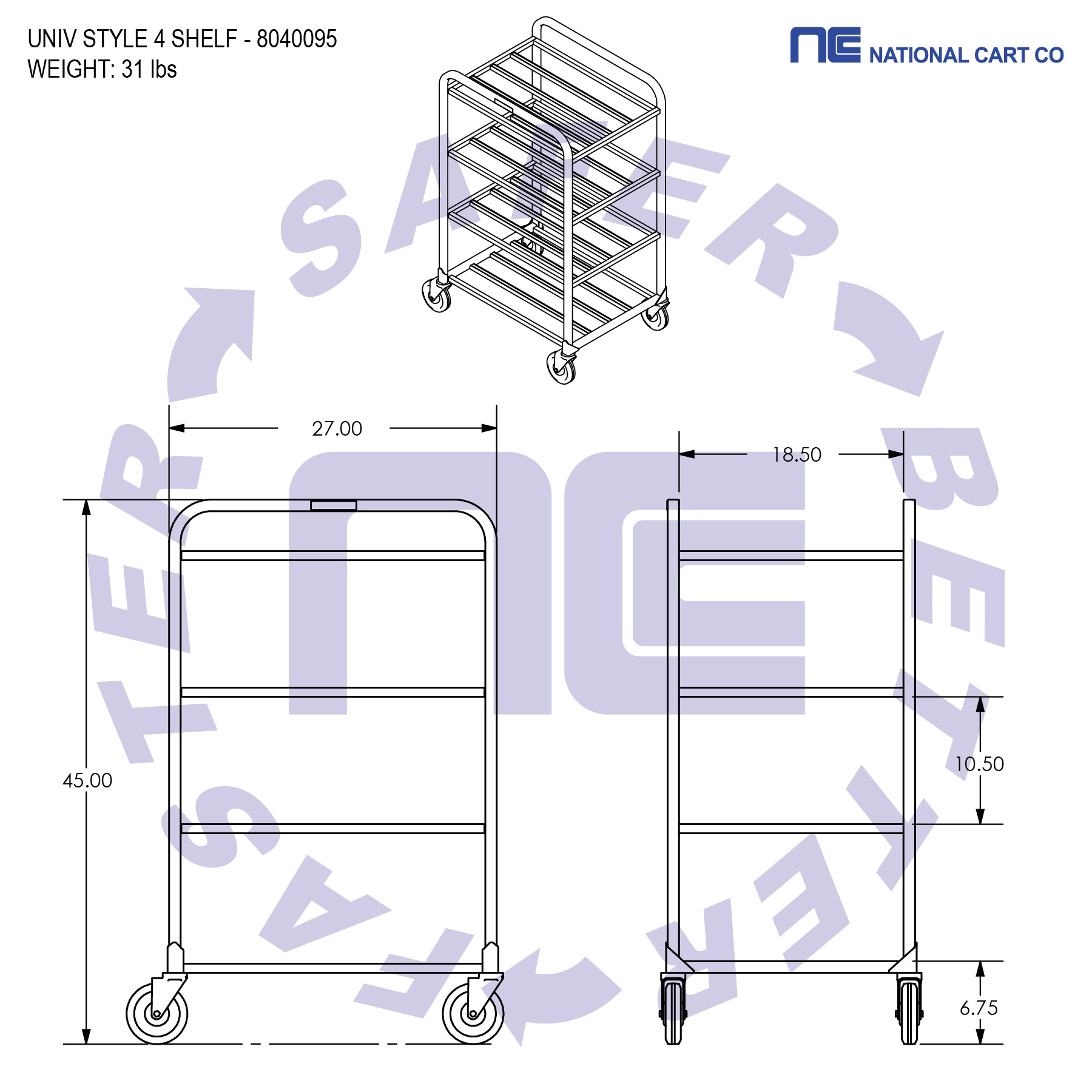 NSF approved. This food service carts meets strict standards and procedures imposed by NSF. bakery, restaurants, nursing homes, hospitals, jail, coffee shops, candy shops. Walmart, Kroger, Costco, Albertsons Companies, Ahold Delhaize USA, Publix, Target, Whole Foods Market, Amazon, Sam's Club, Trader Joe's, Meijer, H-E-B, Aldi, Wegmans, Sprouts Farmers Market, Hy-Vee, WinCo Foods, Save A Lot, Giant Eagle, The Fresh Market, BJ's Wholesale Club, Piggly Wiggly, Raley’s, Stater Bros. Markets, Harris Teeter, Smart & Final, Food 4 Less, Food City, Price Chopper/Market 32, El Super, Vallarta Supermarkets, Big Y, King Kullen, Bashas', Brookshire’s, Bimbo Bakeries cart carts picker pickers distribution cart retail cart bakery cart store cart, shelf, shelves, tote cart, dollies, dolly, pan rack