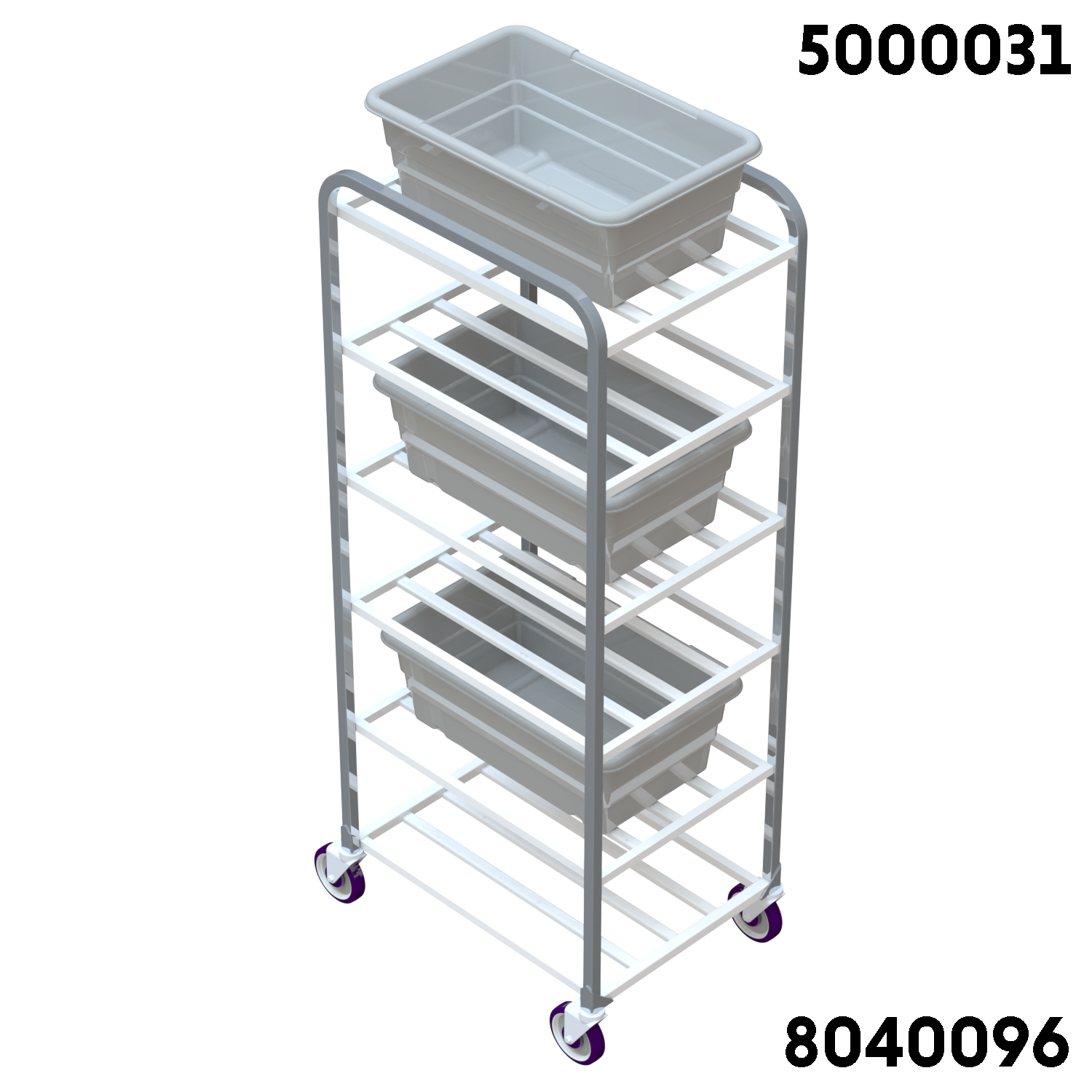 Built to last. All-welded, heavy-duty aluminum cart with square tube. Gusseted legs for added strength.