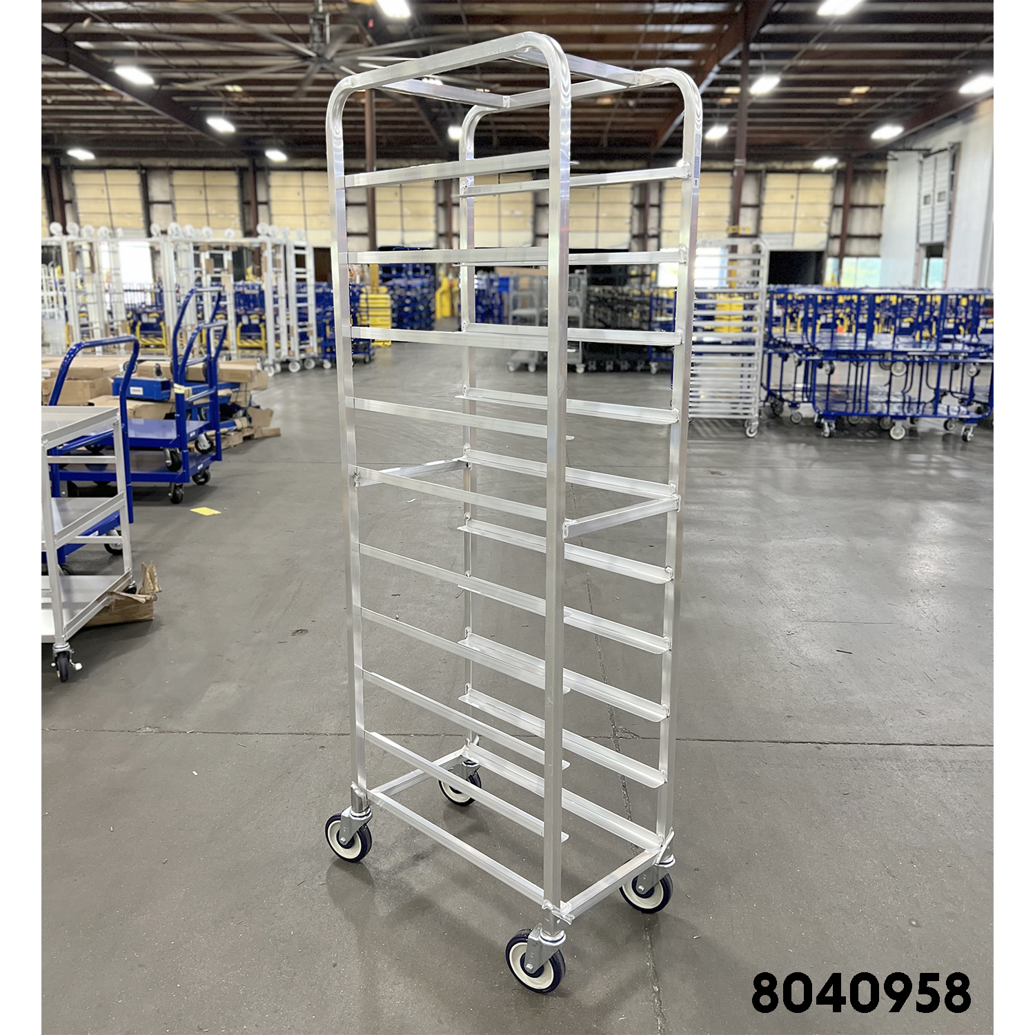 Aluminum End Loading Pan Racks NSF certification bakery cart kitchen cart restaurant cart grocery cart