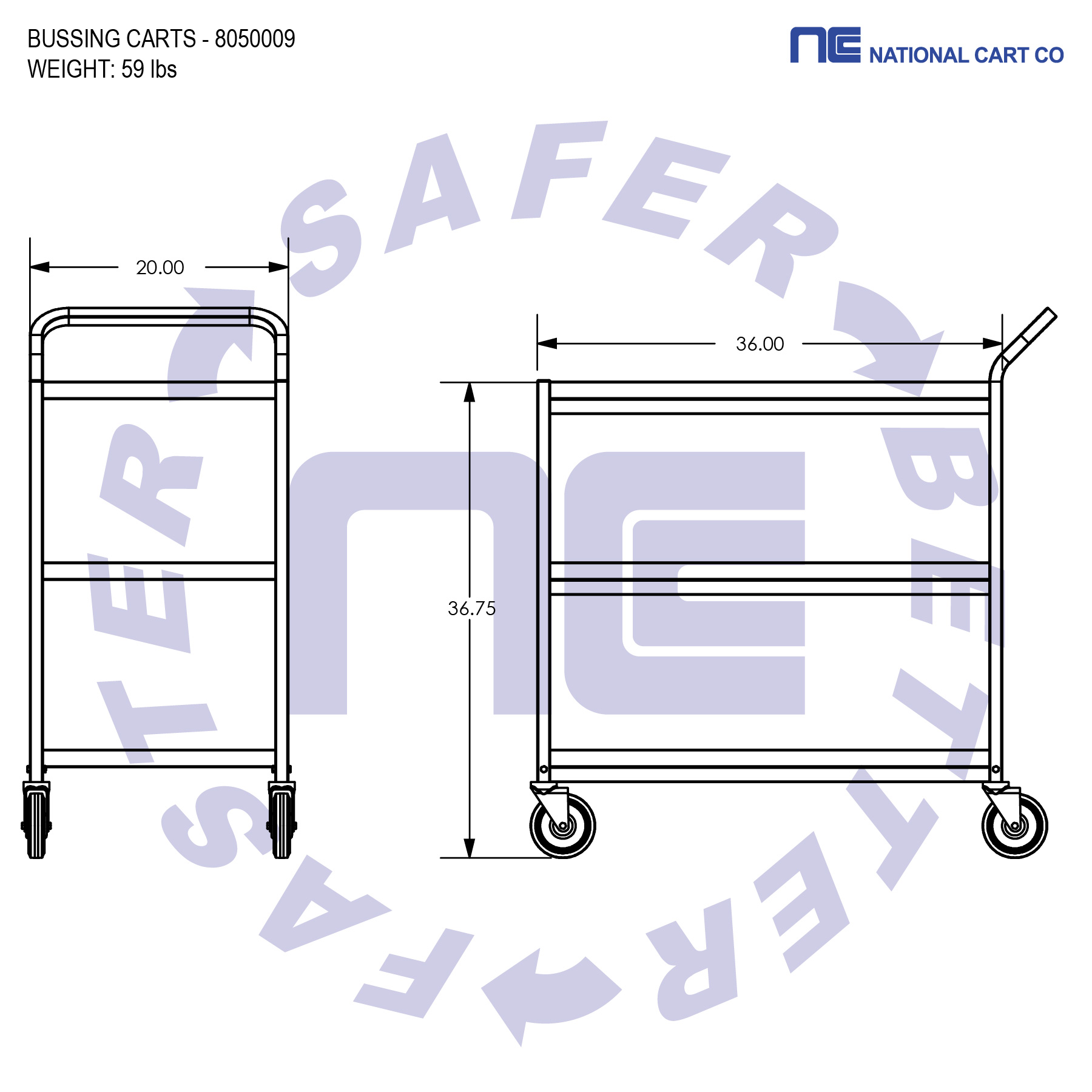Rubbermaid Bussing/Utility Carts, Bussing Carts & Accessories: National  Hospitality Supply