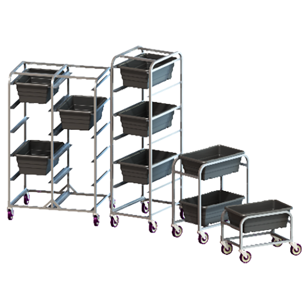 Built to last. All-welded aluminum, heavy-duty cart. Gusseted legs for added strength.