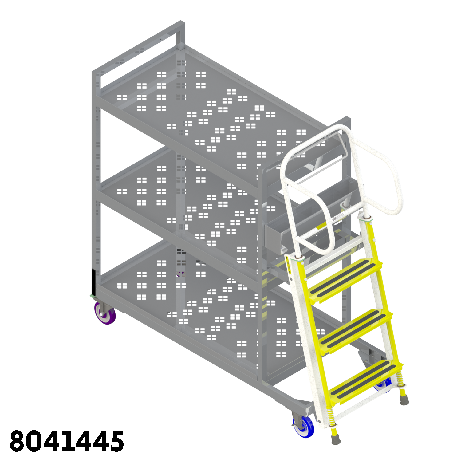 Picking Ladder Cart | National Cart Picking Cart material handling industrial cart distribution cart fulfilment cart