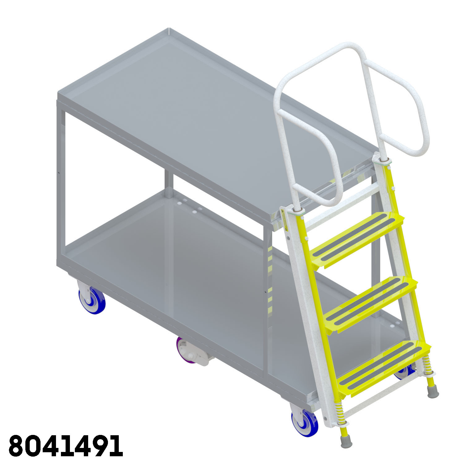 2 Shelf Ladder Picking Cart, Ladder Cart, Picking Cart