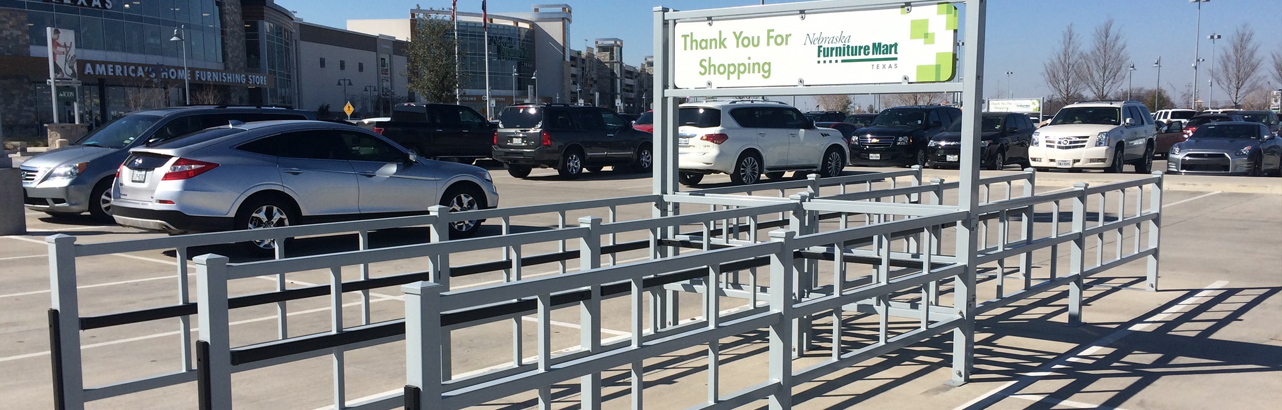Cart Corral in Store Parking Lot