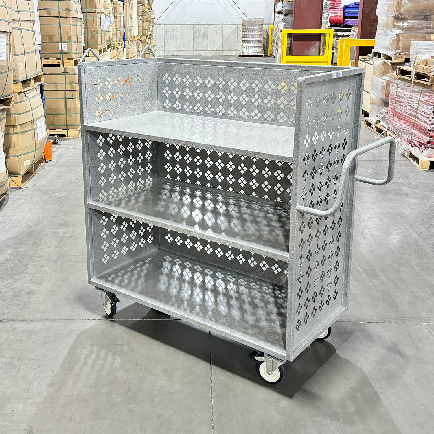 picking cart Utility Cart with 3 Shelves picking cart Three Shelf Distribution Cart picking cart 3 shelf picking cart, 3 shelf Picking Cart, picking cart, ecom cart, ecommerce cart, ecommerce picking cart, picking cart,