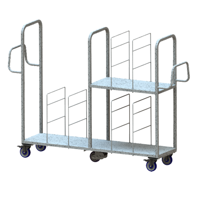 Water Spider Cart with Half Shelf | National Cart