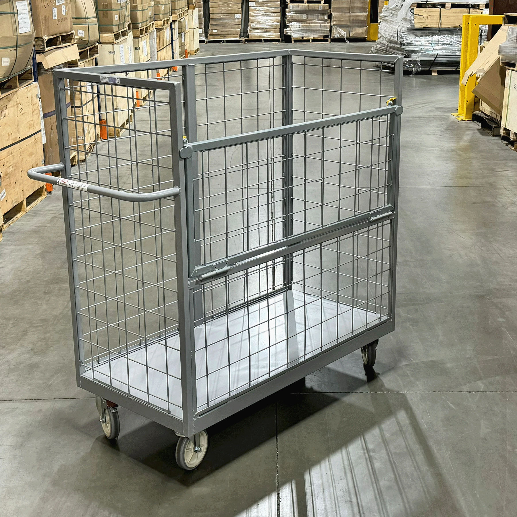 Drop Gate Cart Material handling INDUSTRIAL CARTS, picking cart, forklift compatible cart Forklift Cart picking cart | National Cart picking Utility Cart, Distribution Cart, picking cart, ecom cart, ecommerce cart, ecommerce picking cart, picking cart, grocery cart, grocery picking cart, department store cart, beverage cart BACK STOCK CARTS Picking Cart