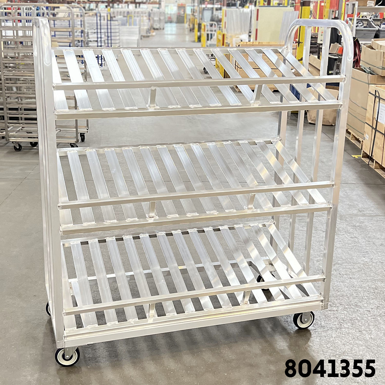 3- Shelf Slant Pick Cart -8041355 Picking Cart Material handling INDUSTRIAL CARTS, picking cart | National Cart picking Utility Cart, Distribution Cart, ecom cart, ecommerce cart, ecommerce picking cart, picking cart, grocery cart, grocery picking cart, department store cart, beverage cart BACK STOCK CARTS Picking Cart Rolltainer, order picker cart, order picking cart, tote cart, 2 shelf cart, two shelf cart, replacement cart, Slant cart