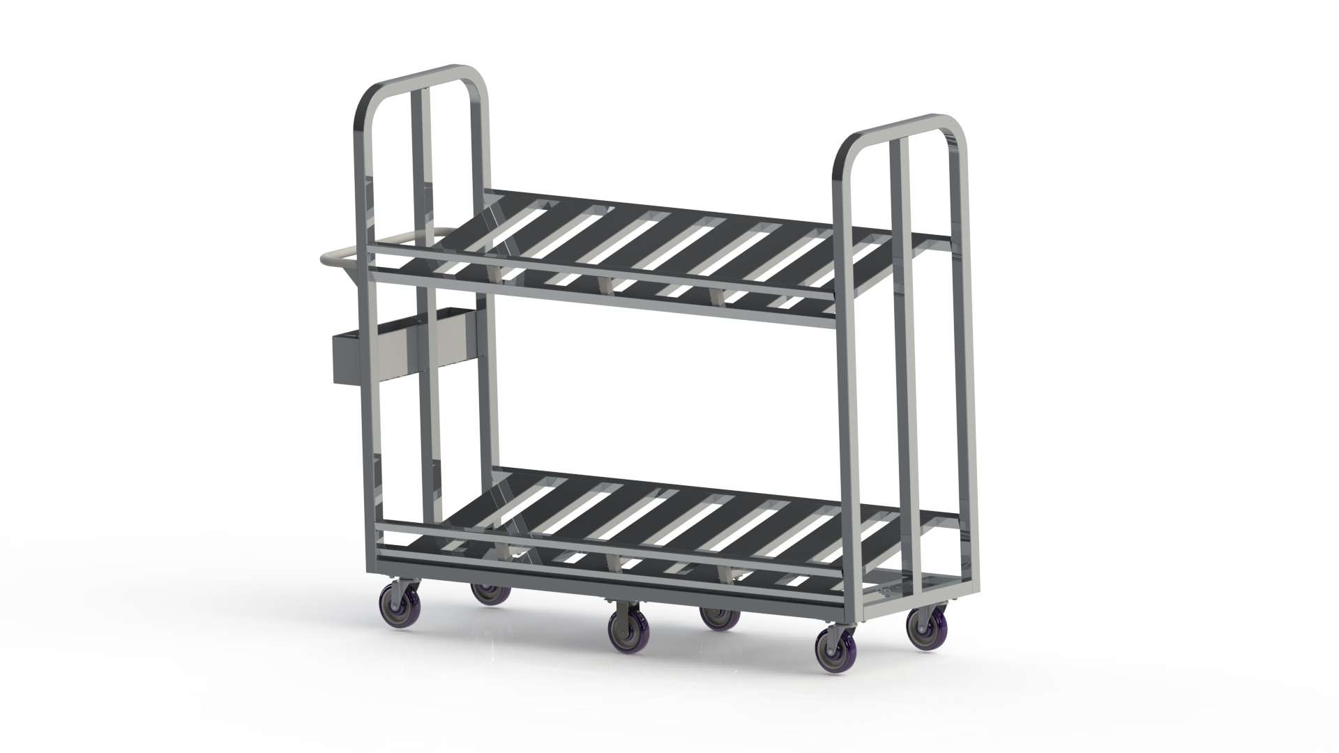 2 Shelf Slant Pick Cart | National Cart