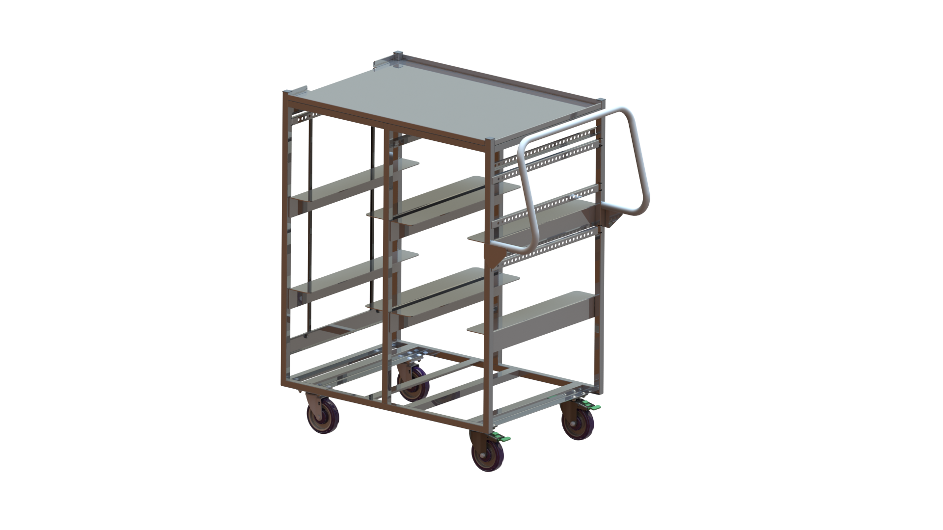 Featherlight Tote Cart w Ergo Handle | National Cart