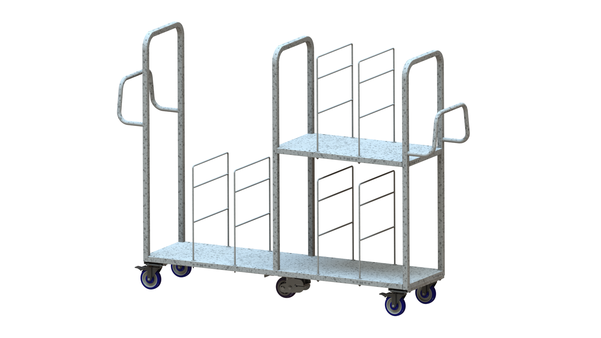 Water Spider Cart with Half Shelf | National Cart