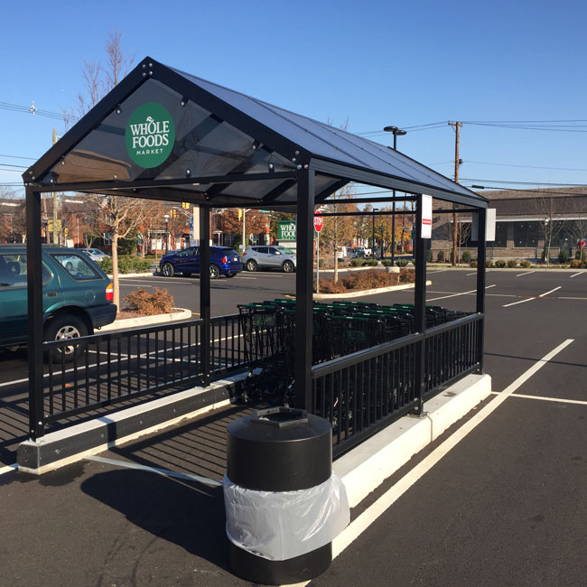 Covered Ornamental Cart Corral
