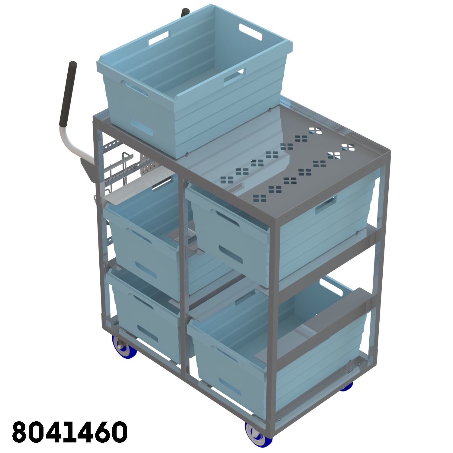 Increase efficiency. It can hold 6-8 totes to help pick multiple orders. picking cart, aluminum pick cart, aluminum picking cart Cart Stock or Stock Cart.