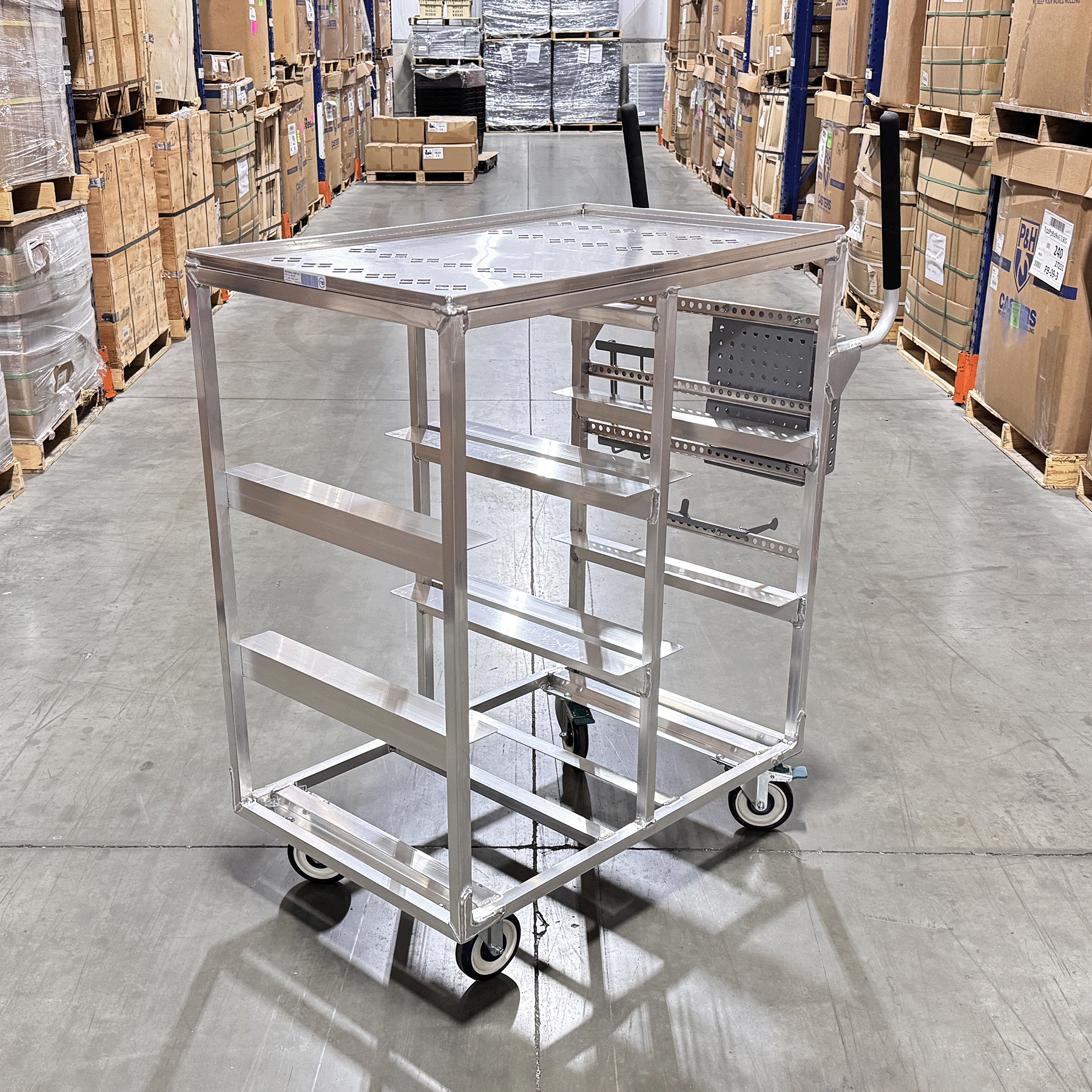 Aluminum Pick Cart | National Cart picking grocery cart grocery picking cart, department store cart, beverage cart Utility Cart with 3 Shelves picking cart Three Shelf Distribution Cart picking cart 3 shelf picking cart, 3 shelf Picking Cart, picking cart, ecom cart, ecommerce cart, ecommerce picking cart, picking cart, tote cart, tote picking cart, 8 tote picking cart, 6 tote picking cart cart walmart cart amazon cart curb side pick up cart