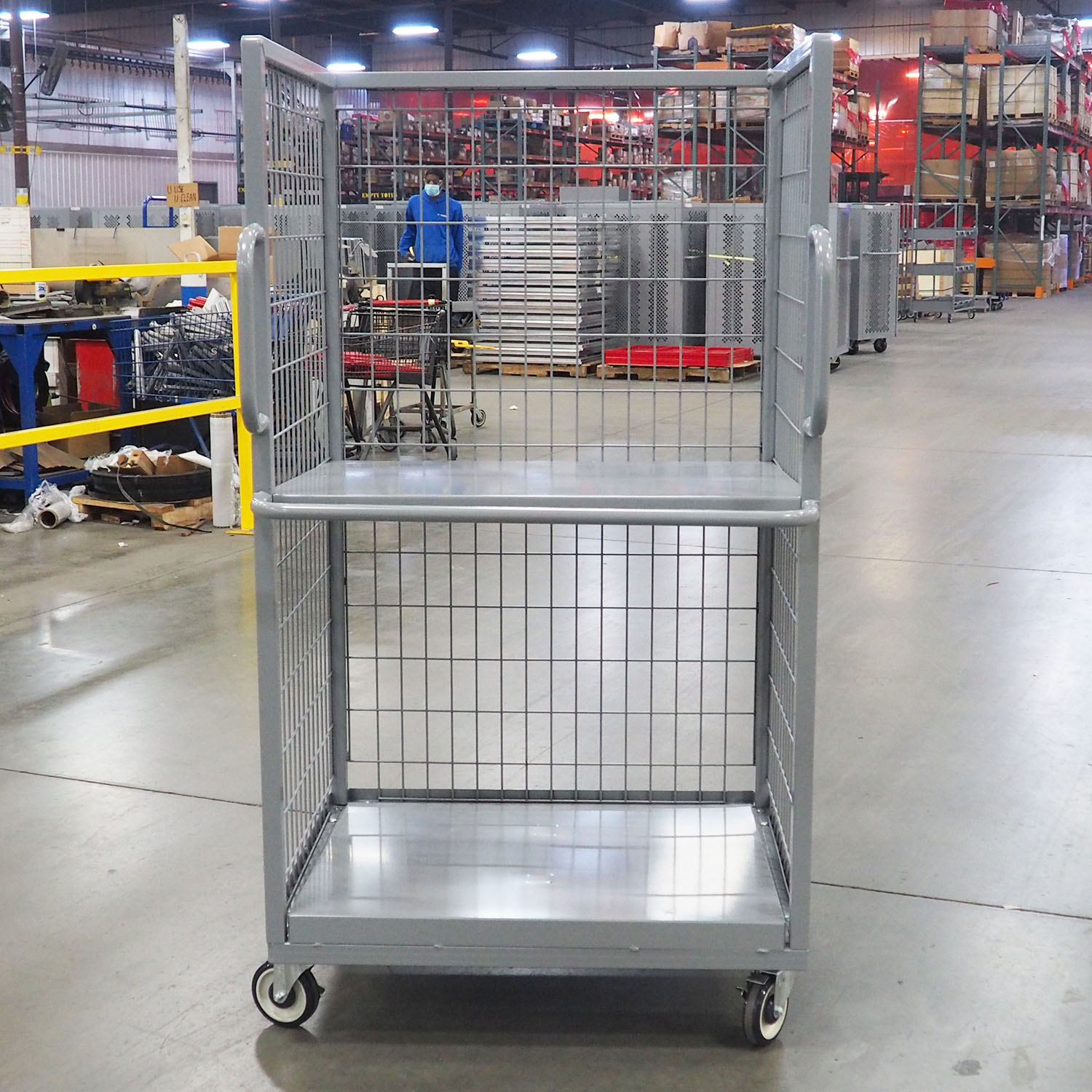 Cage Carts & Aluminum Deck Order Picker Carts