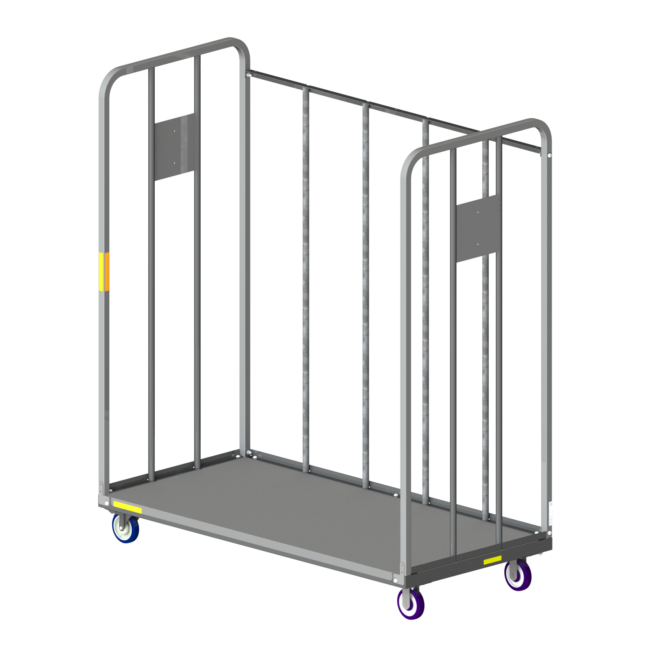 Secure. Three sides of this rolltainer keeps items inside cart. Amazon cart