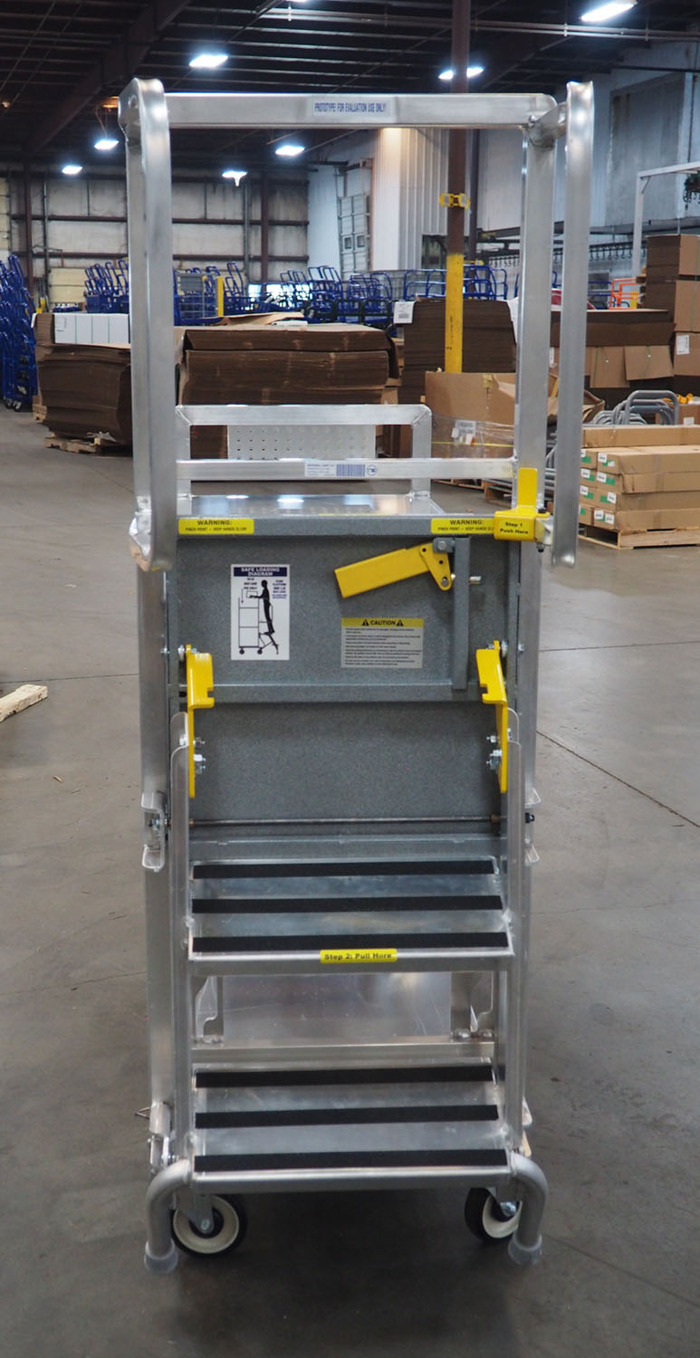 picking cart 3 step ladder cart, ladder picking cart picking cart