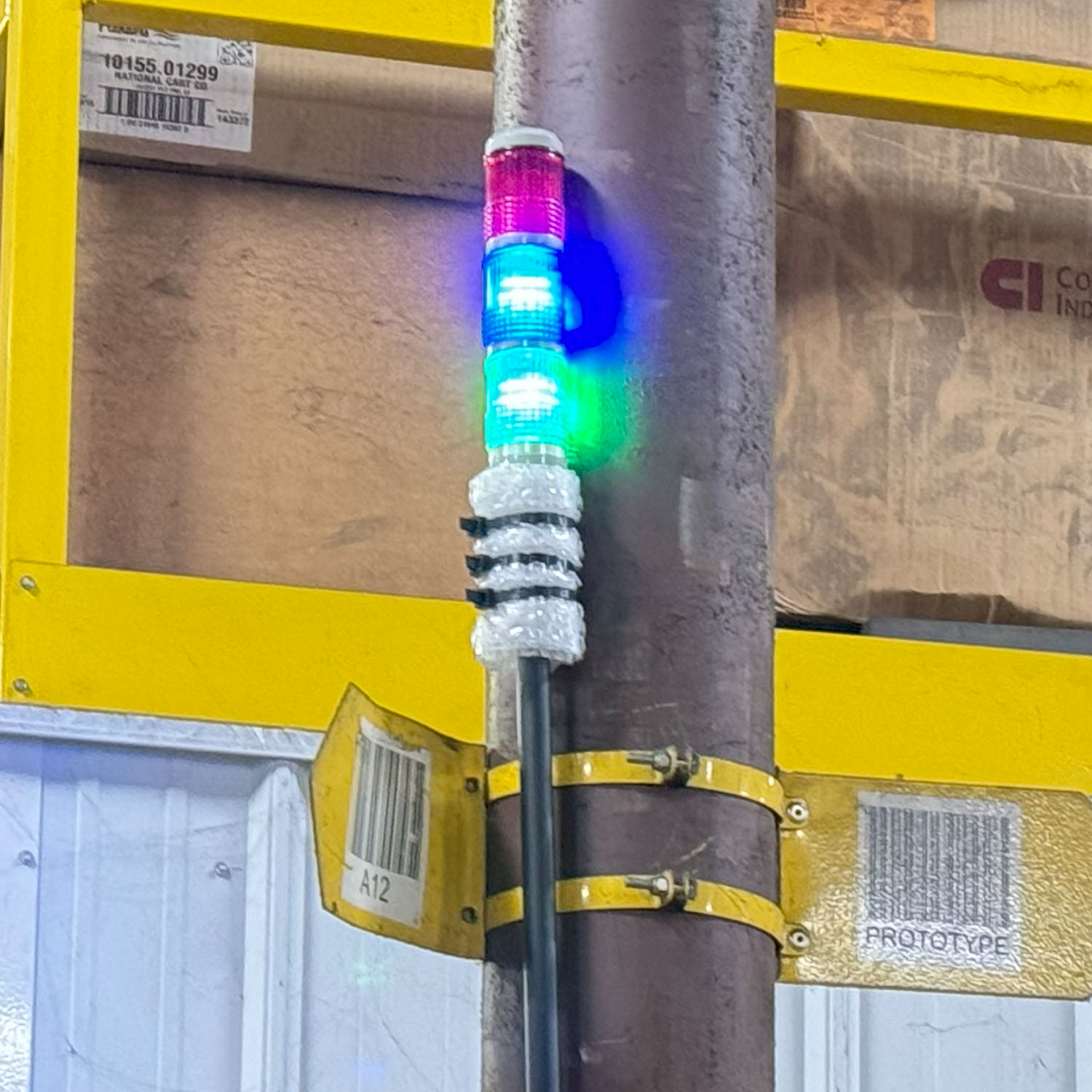 Highly Visible LED Tower: Ensures easy visibility of production status. Provides clear indication of the ongoing processes.