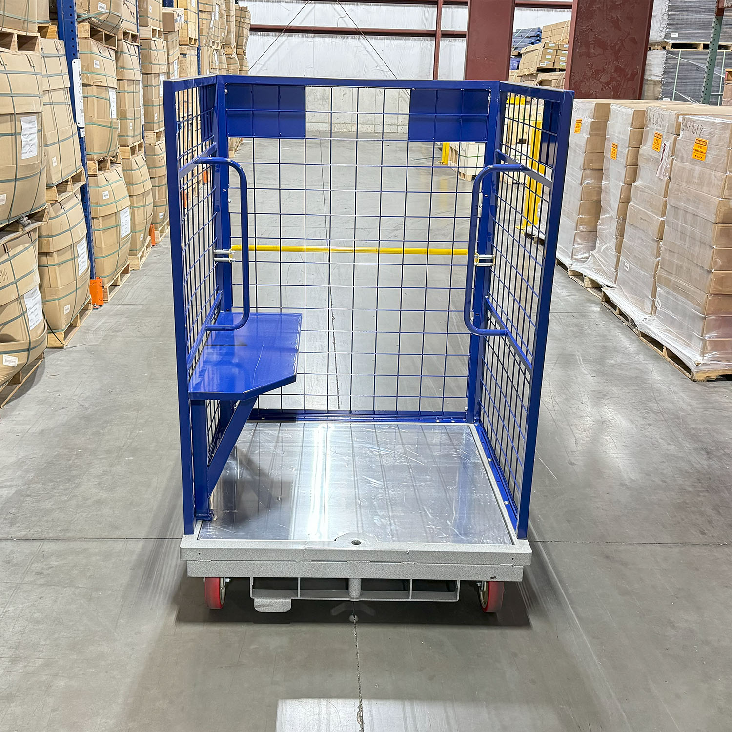 Heavy-duty cage cart Aluminum deck cart Order picking cart Warehouse cage cart Industrial cage cart Storage cage cart Lightweight cage cart Forklift compatible cart Reinforced tow socket cart Wire mesh cage cart Durable cage cart Lightweight and strong cart Easy maneuverability cart High visibility storage cart Secure storage cage cart Safe cage cart Fully assembled cage cart Heavy-duty steel pockets Aluminum deck Swivel casters Foot-activated brakes Forklift cage cart Industrial shelving cart Best cage cart for warehouse storage Lightweight aluminum deck cage cart Durable order picking cage cart High vertical pick cage cart Reinforced tow socket for cage cart Wire mesh sides cage cart