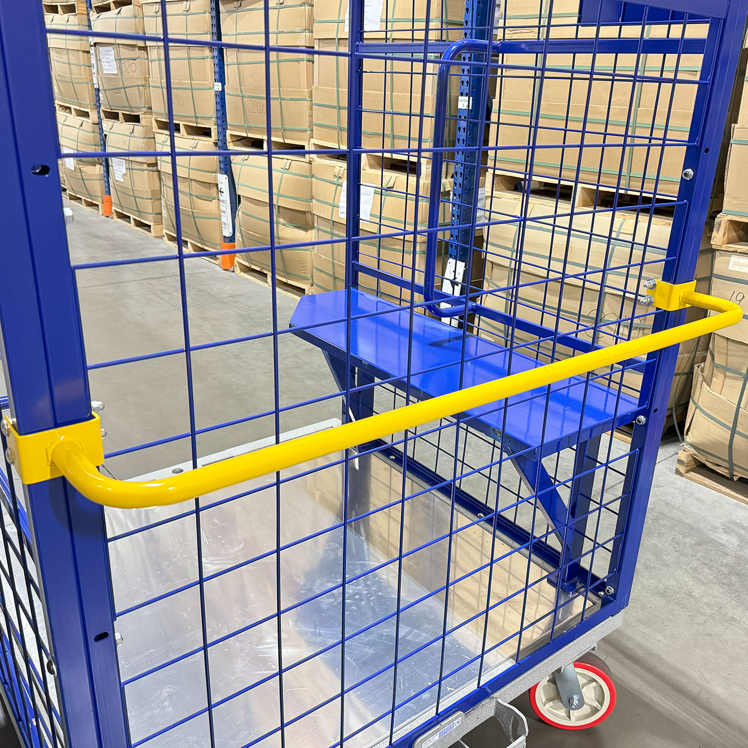 Heavy-duty cage cart Aluminum deck cart Order picking cart Warehouse cage cart Industrial cage cart Storage cage cart Lightweight cage cart Forklift compatible cart Reinforced tow socket cart Wire mesh cage cart Durable cage cart Lightweight and strong cart Easy maneuverability cart High visibility storage cart Secure storage cage cart Safe cage cart Fully assembled cage cart Heavy-duty steel pockets Aluminum deck Swivel casters Foot-activated brakes Forklift cage cart Industrial shelving cart Best cage cart for warehouse storage Lightweight aluminum deck cage cart Durable order picking cage cart High vertical pick cage cart Reinforced tow socket for cage cart Wire mesh sides cage cart