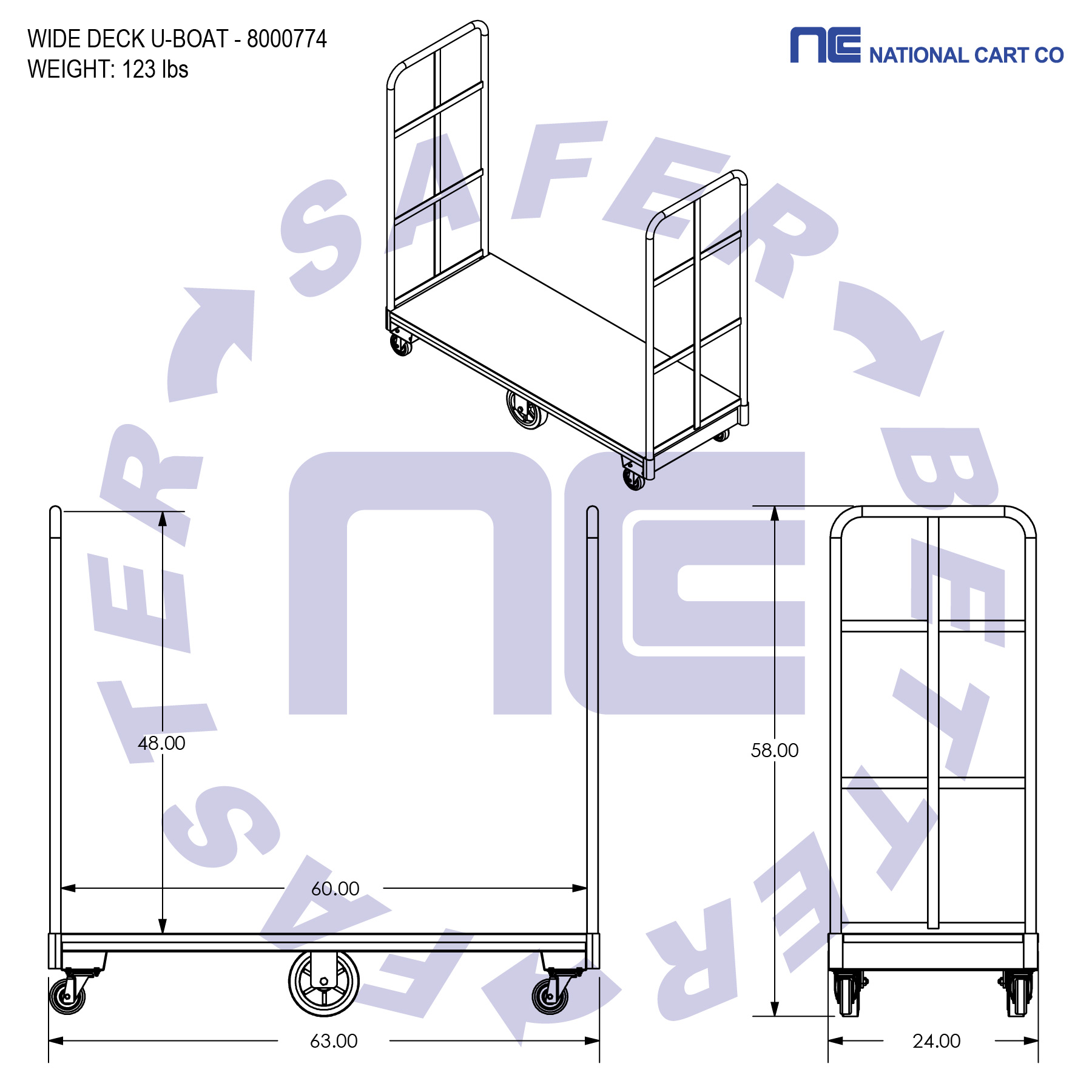 Efficient Product Movement. This design aids in the ease and speed of transporting goods from the receiving dock to the shelves, streamlining the process.