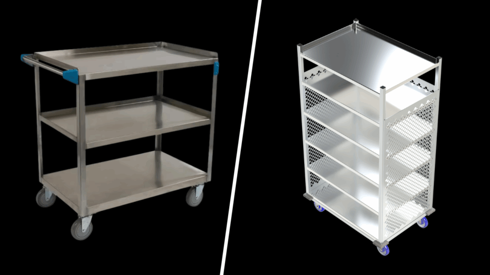comparison of steel and aluminum cart