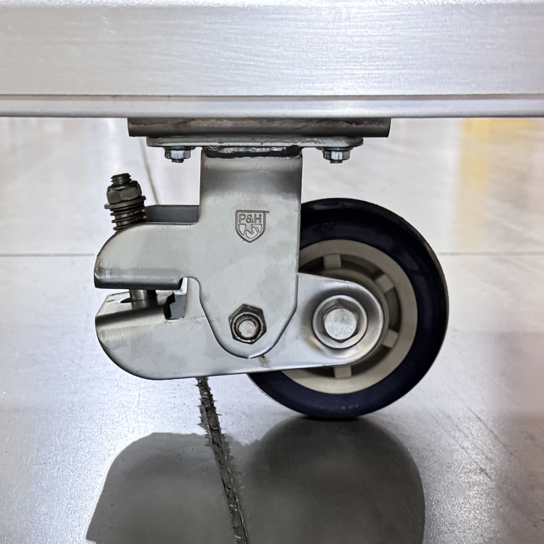 Heavy-duty aluminum stocking cart designed for produce, deli, and bakery departments.